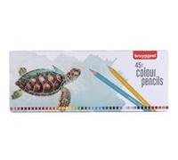 Bruynzeel – Crayons de couleur Tortue – Étui en métal 45 G