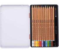 bruynzeel Crayons de couleur aquarelle Expression étui métal 12 pièces