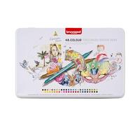 BRUYNZEEL Creatives Fineliner/Brush Pen Set de 48 couleurs | Stylos à double pointe pour l'écriture, le dessin et les livres de coloriage pour adultes