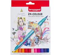 bruynzeel Creatives Peintre double fibre Brush Pen étui de 24 pièces