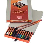 BRUYNZEEL Design Professionel Crayon de Couleur Set de 12 | Crayons pour artistes pour dessiner, esquisser et colorier
