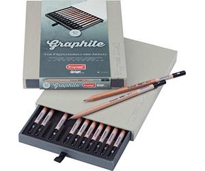 BRUYNZEEL Design Set de 12 crayons graphite professionnels | Crayons d'artistes pour dessiner & esquisser