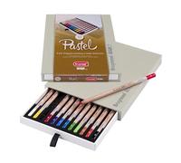 BRUYNZEEL Design Set de 12 crayons pastel professionnels| Crayons pour artistes pour dessiner & esquisser