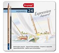 Bruynzeel - Expression Aquarel - Boîte métal de 24 crayons aquarelle Artiste Avec 2,9 mm de