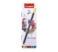 Bruynzeel Expression Farbstifte 6-teiliges Set in Dose, Neon