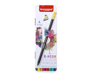 Bruynzeel Expression Farbstifte 6-teiliges Set in Dose, Neon