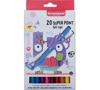 Bruynzeel Felt Tips Super Point 20 Pcs. 5+