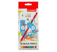 bruynzeel Kids Crayon de couleur hexagonal étui carton 12 pièces
