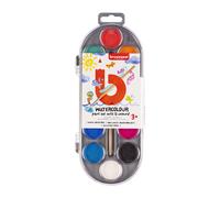 BRUYNZEEL Kids set de peinture à l'eau de 12 couleurs avec pinceau