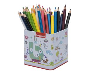 Bruynzeel Méga crayons de couleur en boîte métallique de 48 couleurs