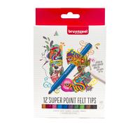 Bruynzeel Super Point Filzstifte Farbstifte Set 12-teilig