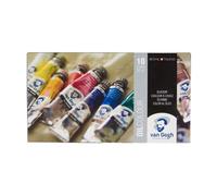 Bruynzeel Van Gogh Oil Basic Set avec 10 couleurs dans des tubes de 20 ml