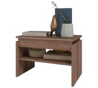 BRV Table Basse Rectangle 2 Niches Châtaignier L 53.5 H 37 P 33 cm