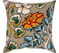 Brvsk Kit de broderie florale pour adultes et débutants - Maids of Honor par William Morris 40,6 x 40,6 cm avec motif imprimé clair et précis sur toile de coton; comprend 2 aiguilles, fil et tableau