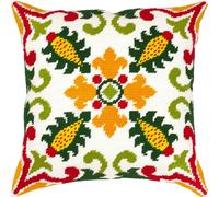 Brvsk Kit de point de croix estampé ornemental pour adultes et débutants - Motifs celtiques - Été 40,6 x 40,6 cm avec motif imprimé clair et précis sur toile de coton - Comprend 2 aiguilles, fil et