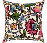 Brvsk Lodden. Oeillets. Kit de broderie avec toile de tapisserie imprimée (40 × 40 cm) - Kit de coussin de broderie pour décoration créative de la maison - Kit de couture pour adultes débutants