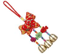 Brxmpn Breloque Cheval du Zodiaque Chinois avec Clochette en Laiton, Pendentif Suspendu, Breloque Animal Mignonne pour Le Nouvel an Chinois, Une Pendaison De Crémaillère Un Usage Quotidien