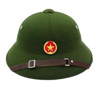 Brxmpn Casquette De Guerre du Vietnam pour, Casque Colonial Vert, Casquette Militaire Vietnamienne Verte, Chapeau Colonial du Vietnam, Chapeau D'explorateur, Chapeau De, Cadeau pour Fête