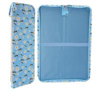 Brxmpn Grand Étui À Aiguilles À Tricoter, Étui Porte-Aiguilles À Tricoter, Étui Souple pour Aiguilles À Tricoter 40 Cm, Étui De Rangement pour Aiguilles À Tricoter, Support en Rouleau, À Fleurs pour