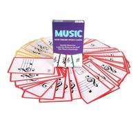 Brxmpn Lot de 50 Cartes Flash Musicales pour Théorie des Notes De Piano, Accessoires D'enseignement Musical pour Débutants, pour Améliorer Terminologie Musicale.