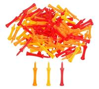 Brxmpn Lot de 50 Tees De Golf Castle PP Réutilisables, Parfaits pour Débutants Pros. Accessoires De Golf Portables pour Hommes Femmes.