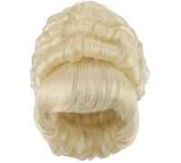 Brxmpn Perruque Baroque, Perruque Coloniale du Xviiie Siècle, Perruque Courte Bou pour Femme, Perruque Blonde Bou De Style Reine, Perruque pour Déguisement d'halloween Ou Cosplay.