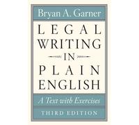 Bryan A. Garner Legal Writing in Plain English, Third Edition (Poche)