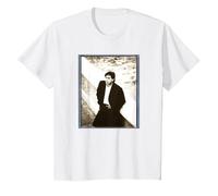 Bryan Ferry of Roxy Music par Simon Fowler T-Shirt, Enfant, Blanc, 6 Ans