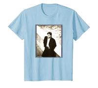 Bryan Ferry of Roxy Music par Simon Fowler T-Shirt, Enfant, Bleu Céleste, 10 Ans
