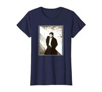 Bryan Ferry of Roxy Music par Simon Fowler T-Shirt, Femme, Bleu Marine, M