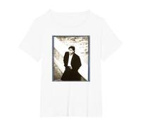 Bryan Ferry of Roxy Music par Simon Fowler T-Shirt, Femme Grandes Tailles, Blanc, 6X