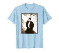 Bryan Ferry of Roxy Music par Simon Fowler T-Shirt, Homme, Bleu Céleste, L