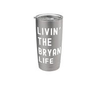 Bryan vivant la vie de Bryan Nom Amusant Gobelet isotherme en acier inoxydable double paroi
