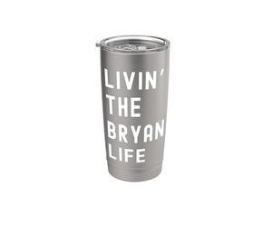Bryan vivant la vie de Bryan Nom Amusant Gobelet isotherme en acier inoxydable double paroi
