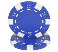 Brybelly Argile Composite Dice 11,5 Gram Poker Chips Lot de 100 - Blank Non appelé Poker Chips - Custom Cash Games et Home Casino Poker Nights (Bleu)