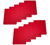Brybelly Lot de 10 Cartes en Plastique Rouge Taille Poker