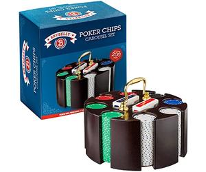 Brybelly Sabot de jeton de Poker dans Un Coffret en Bois Carrousel, 11.5 GM