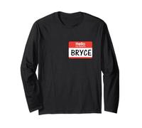 Bryce Étiquette de nom pour bénévolat Événement Personnel Travail école Manche Longue