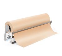 Bryco Goods Distributeur et découpeur de Papier en Rouleau de 91,4 cm, Montage Mural, Base antidérapante, Acier Robuste, pour Papier Kraft/sulfurisé/d’Emballage, pour Maison/Bureau/Loisirs créatifs