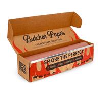 Bryco Goods Metzgerpapierrolle - Pfirsich-Metzgerpapier zum Räuchern Von Fleisch - Ideal zum Räuchern Von Fleisch - ungebleichtes ungewachstes unbeschichtetes Kraftpapier - Metzgerpapierrolle mit