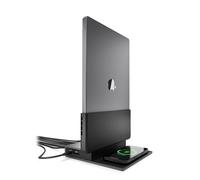 Brydge ProDock Duo TB4 Station d'accueil pour MacBook, double moniteur 4K 60 Hz | Station d'accueil verticale Thunderbolt 4 pour MacBook Pro 14/16 et Air 13/15 (M1-M5) | 12 ports, 96 W, MagSafe |