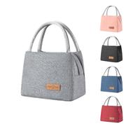 BRYN Sac Isotherme Repas, 8.2L Glaciere Souple Isotherme Épaissir, Sac Lunch Box, Lunch Bag Isotherme pour Femmes, Hommes, Enfants, École e Bureau (Gris)