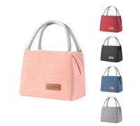 BRYN Sac Isotherme Repas, 8.2L Glaciere Souple Isotherme Épaissir, Sac Lunch Box, Lunch Bag Isotherme pour Femmes, Hommes, Enfants, École e Bureau (Rose)