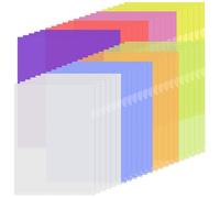 Brynlex 42 Pcs Chemise Plastique Pochette A4, 8 Couleurs Pochettes Plastiques, Dossier Rangement Documents, Chemises à Coin Pochette Transparente, pour Ranger et Classer Papiers, Documents, etc
