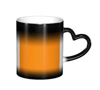 Bryptxztxt Tasse magique en céramique sensible à la chaleur avec poignée en forme de cœur, motif abricot, 325 ml, cadeau unique pour anniversaire, famille, amis, amoureux (boîte cadeau)