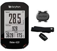 Bryton Compteur 420t Rider Avec Cadence Et Ceinture Cardio Mixte, Noir, 83.9x49.9x16.9