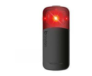 Bryton GARDIA R300D Roue de vélo certifiée StVZO avec feu arrière, modèle Allemand, détection 190 m, Angle de Vue 220°, alertes visuelles et acoustiques, Prise en Charge USB-C, app