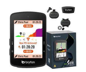 Bryton Rider S510 Ensemble de capteurs LCD couleur 7,1 cm Écran tactile GPS pour vélo/ordinateur de vélo, carte américaine hors ligne, compatible avec radar de vélo, batterie longue durée de vie de 30