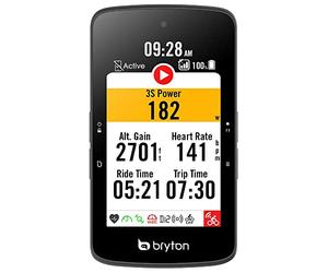 Bryton Rider S800T avec kit Double capteur, Bande Cardio et Support Avant en Aluminium Unisexe Adulte, Noir, Unique
