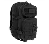 BRYTZKY Tactical Polygon Small 20L Sac à Dos Tactique - Noir | Sac Militaire & Outdoor Homme | Avec Système MOLLE & Poche pour Hydratation | Idéal pour Randonnée, Sport & Voyage | 42×20×25 cm